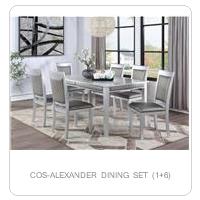 COS-ALEXANDER DINING SET (1+6)